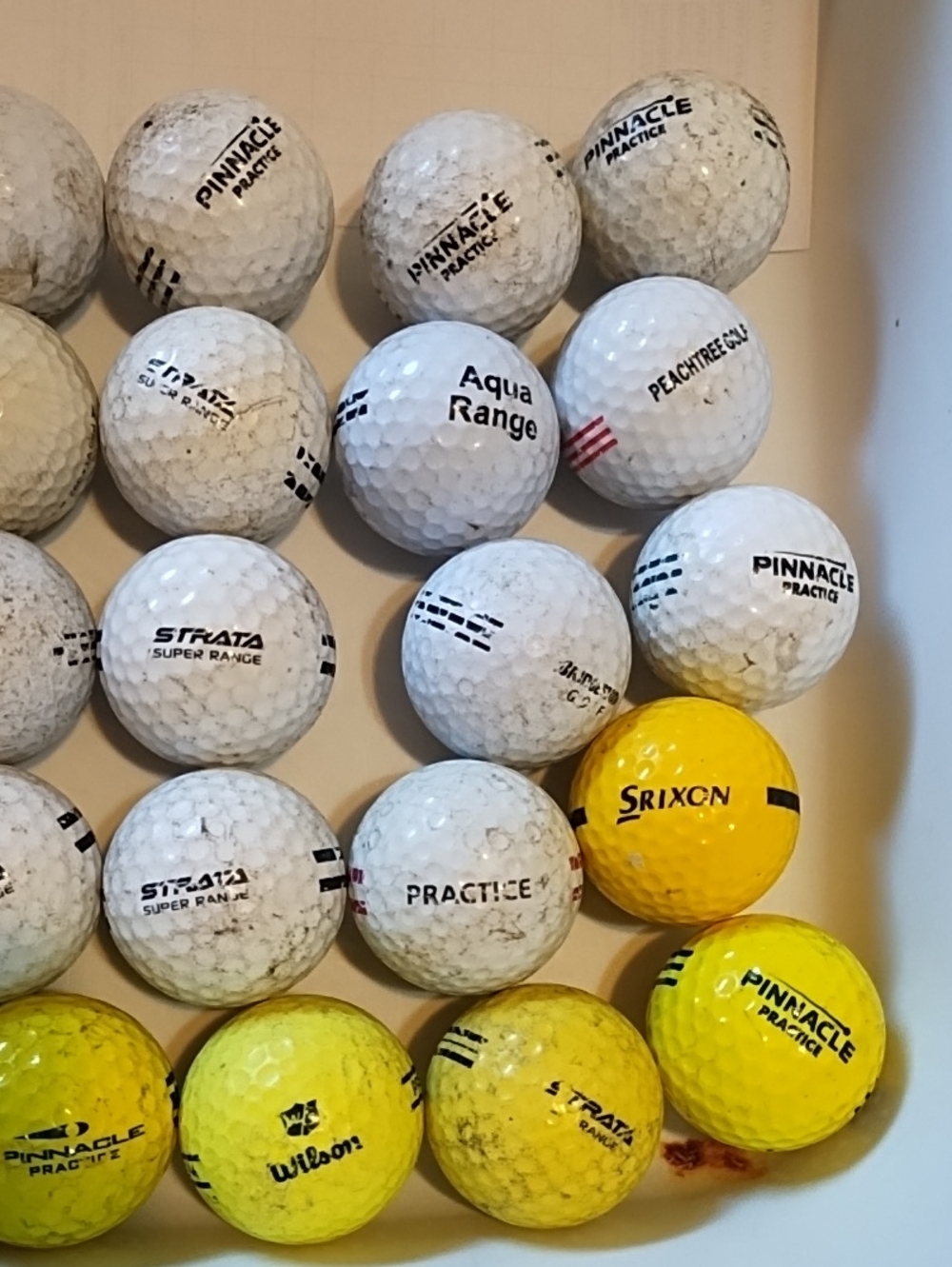 Mixed Brand Practice Golf Balls - White and Yellow - Picture 3 of 6